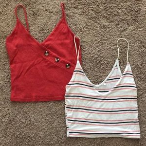 2 pacsun crop tops